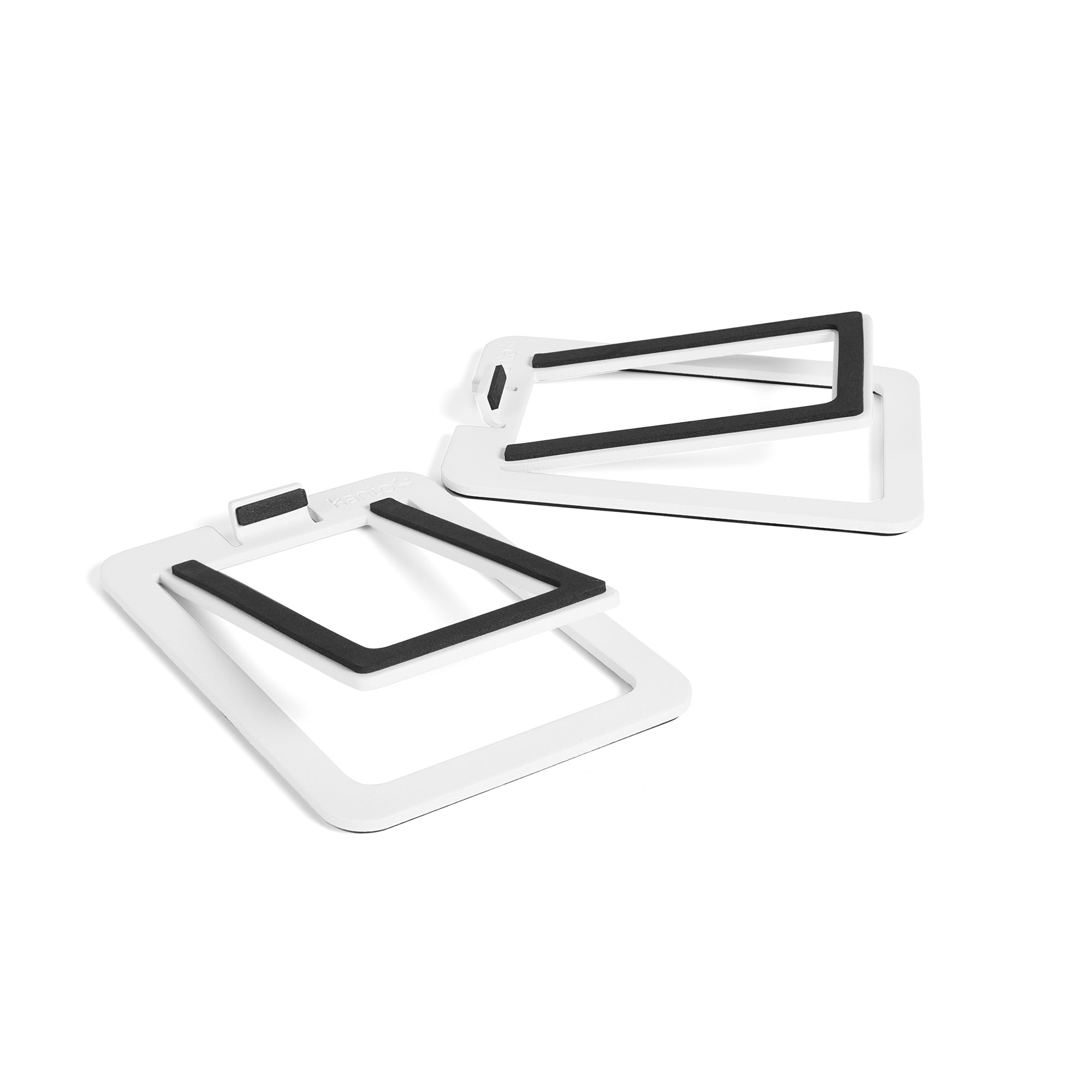 KANTO S2 Angled Desktop Speaker Stands for Small Speakers (White)