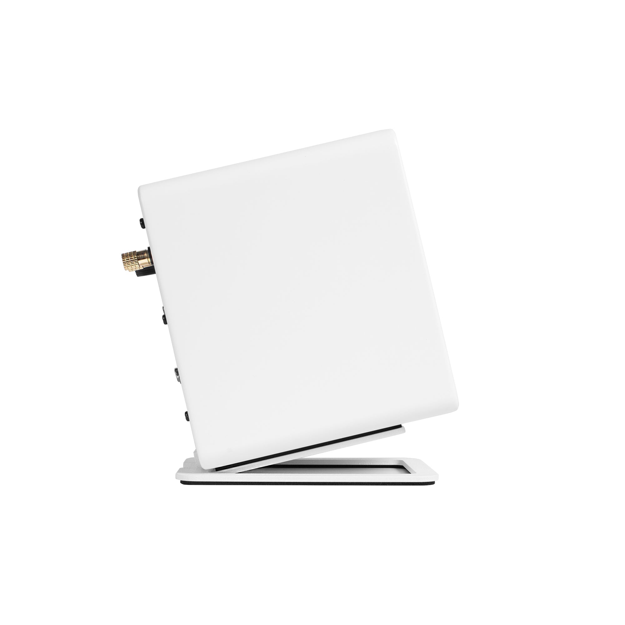 KANTO S2 Angled Desktop Speaker Stands for Small Speakers (White)