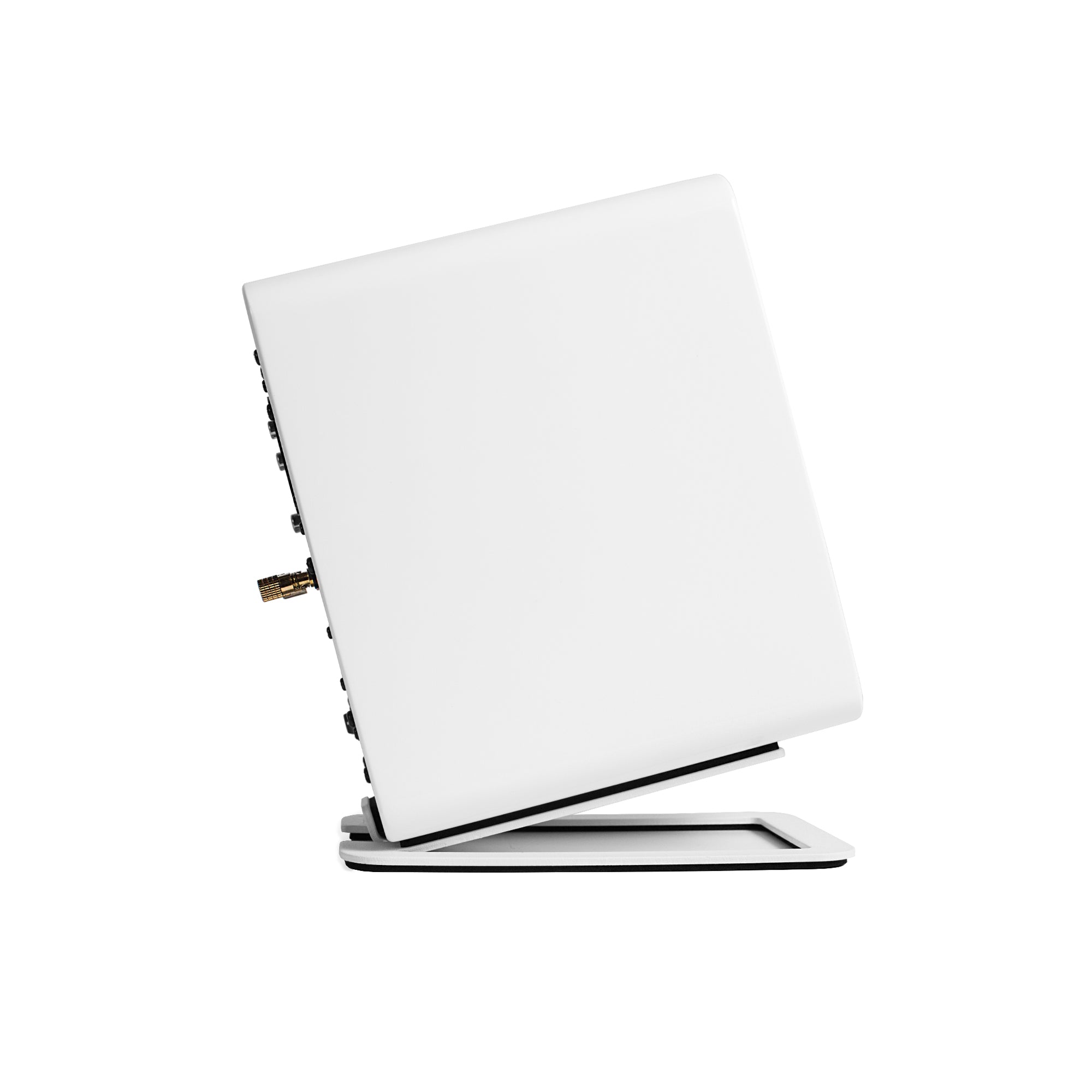 KANTO S4W Angled Desktop Speaker Stands for Midsize Speakers (White) Kanto