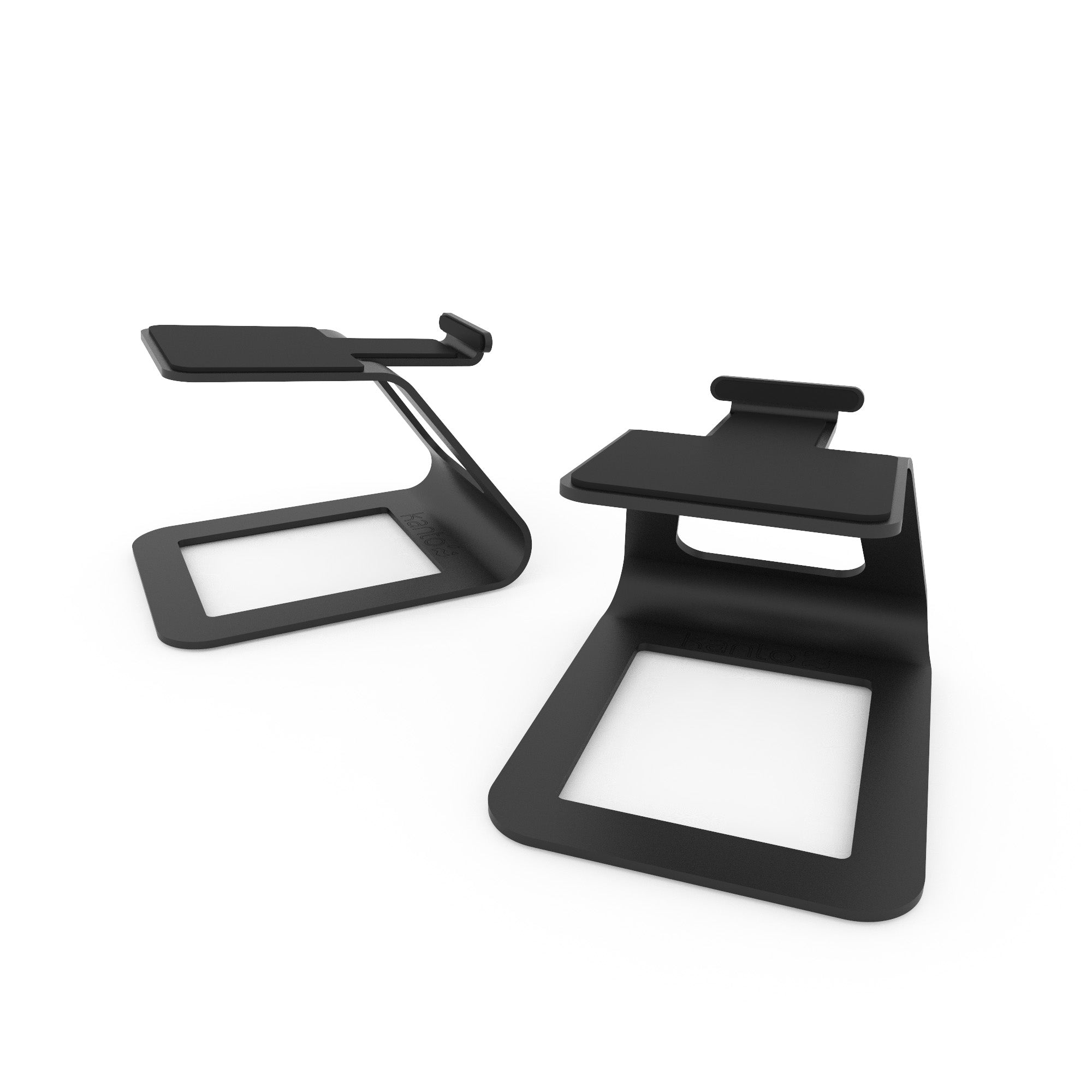 KANTO SE2 Elevated Desktop Speaker Stands for Small Speakers (Black)