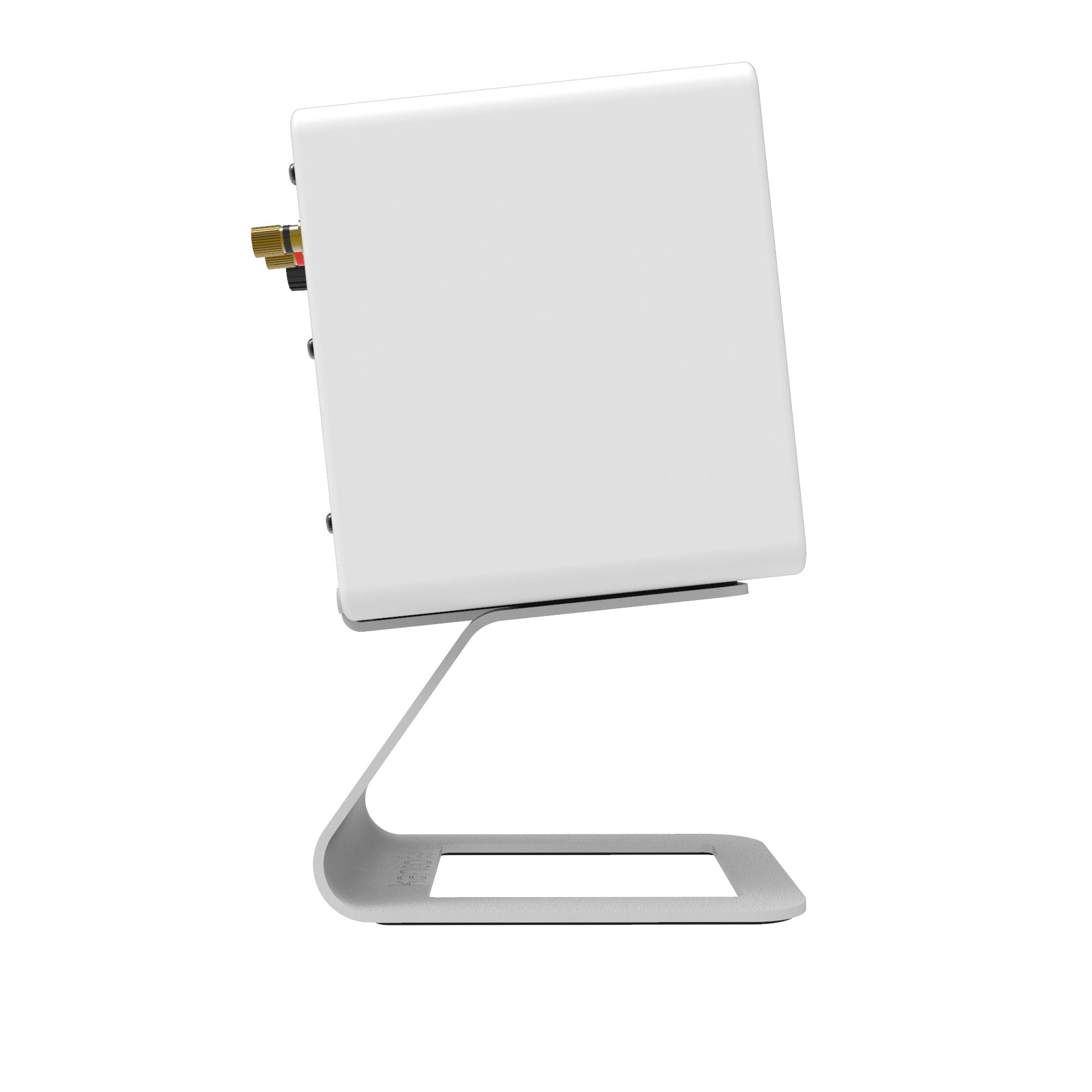 KANTO SE2 Elevated Desktop Speaker Stands for Small Speakers (White)