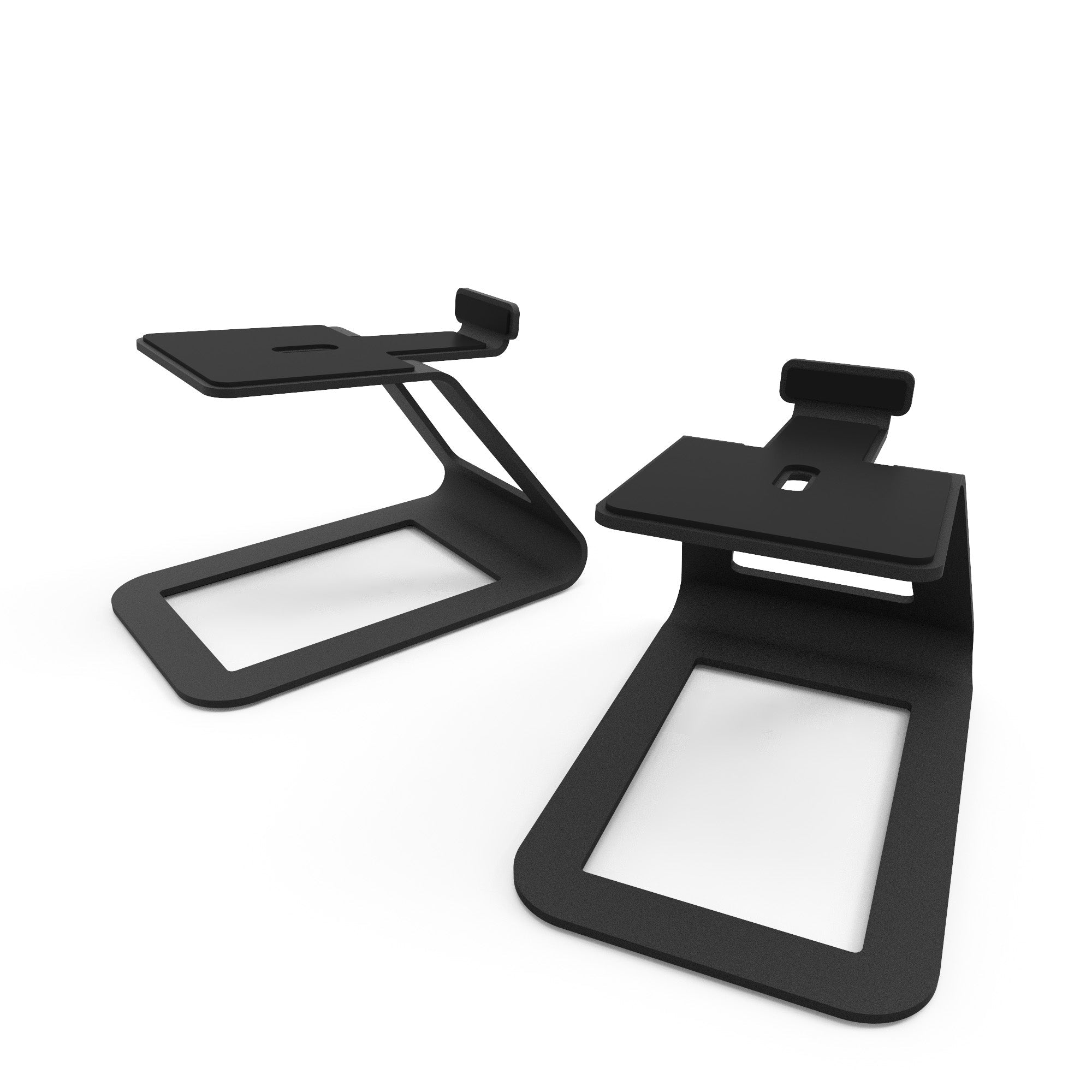 KANTO SE4 Elevated Desktop Speaker Stands for Midsize Speakers (Black)
