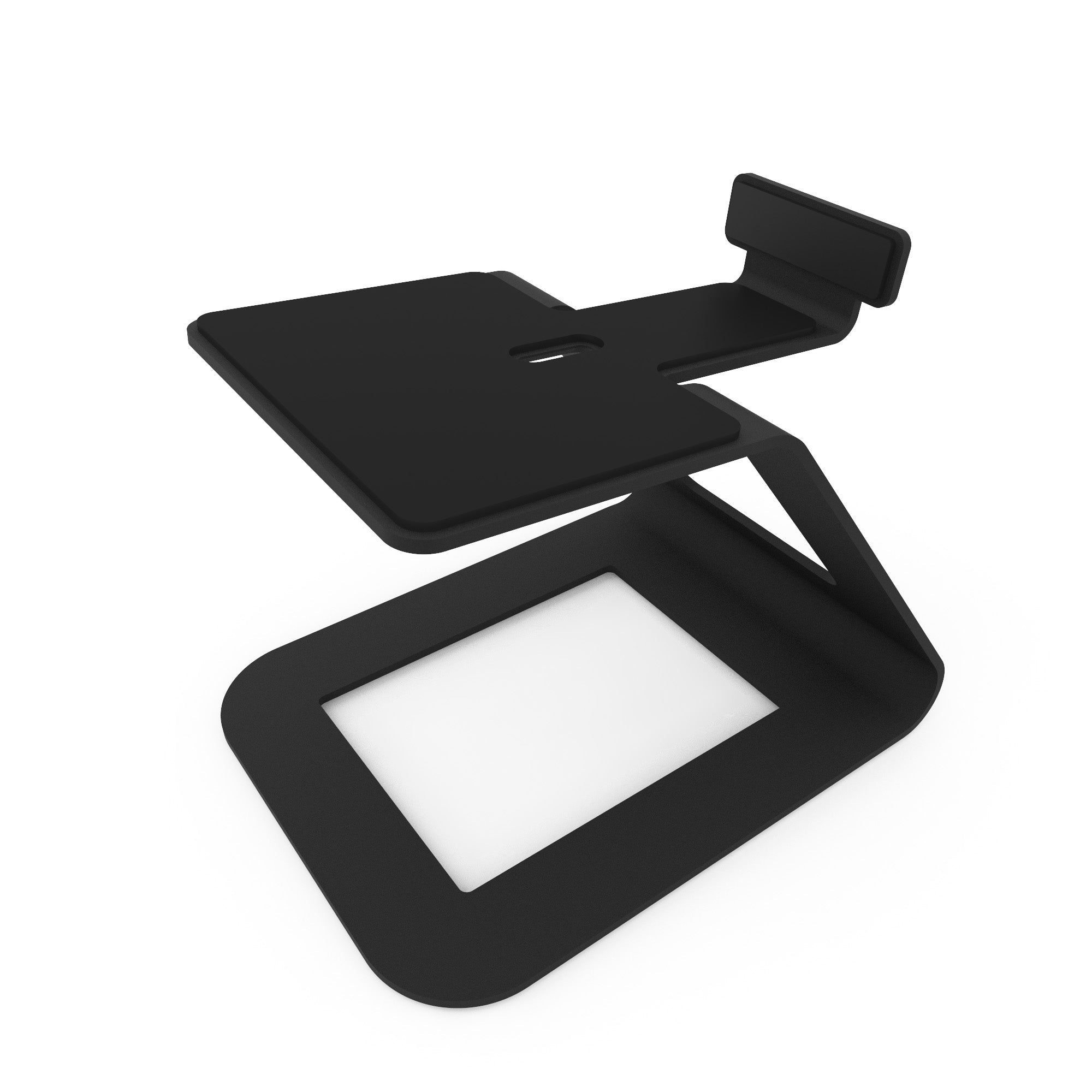KANTO SE6 Elevated Desktop Speaker Stands for Large Speakers (Black)