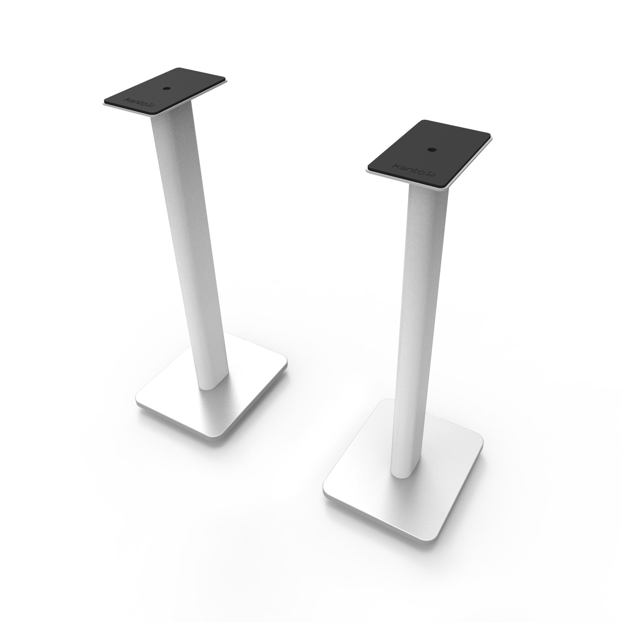 KANTO SP26PL 26" Tall Bookshelf Speaker Floor Stands (White)