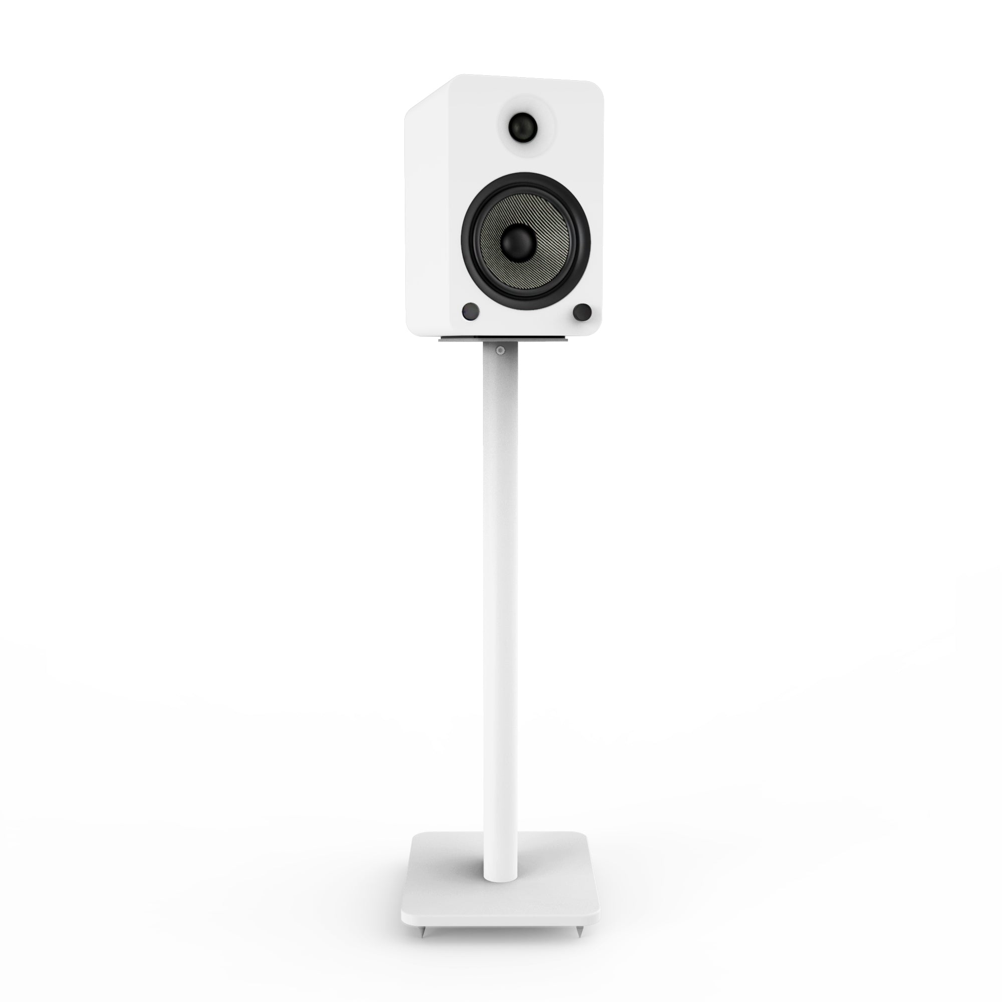 KANTO SP26PL 26" Tall Bookshelf Speaker Floor Stands (White)