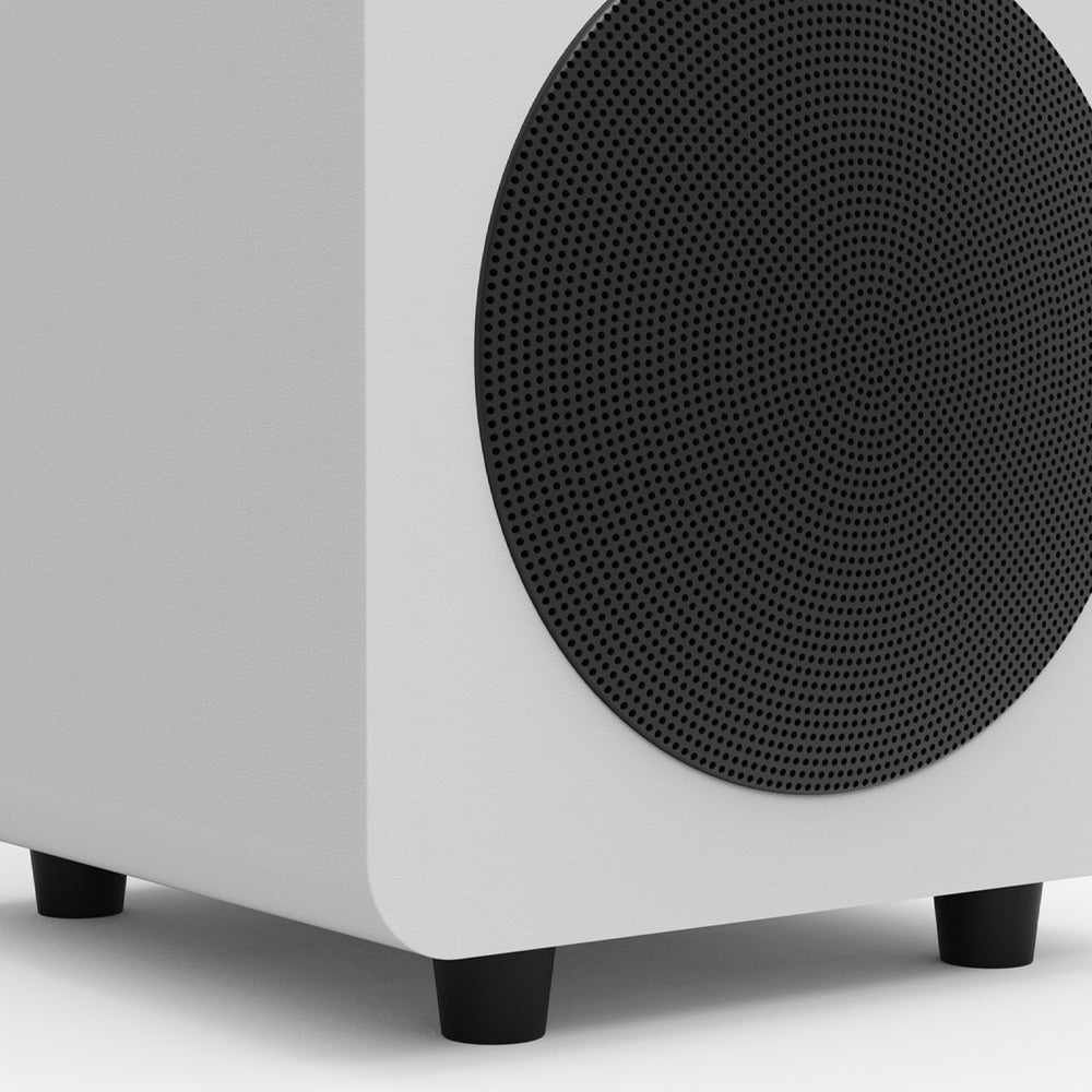 KANTO SUB6 200W 6" Sealed Powered Subwoofer (Matte White)