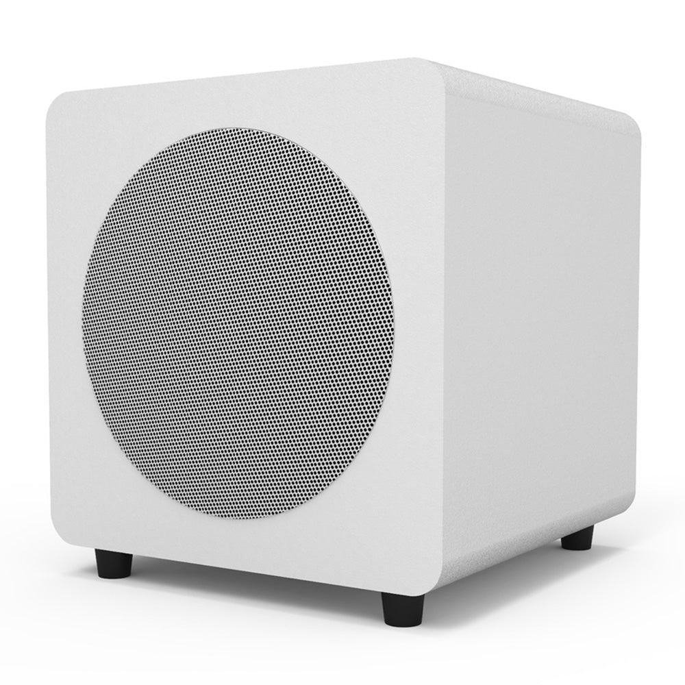 KANTO SUB8 300W 8" Sealed Powered Subwoofer - Limited Edition (Matte White With White Grill)
