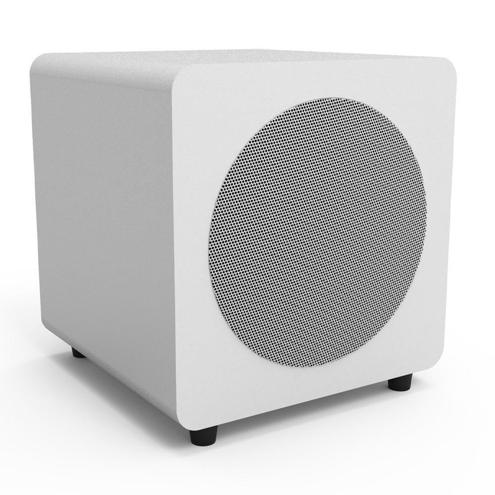 KANTO SUB8 300W 8" Sealed Powered Subwoofer - Limited Edition (Matte White With White Grill)
