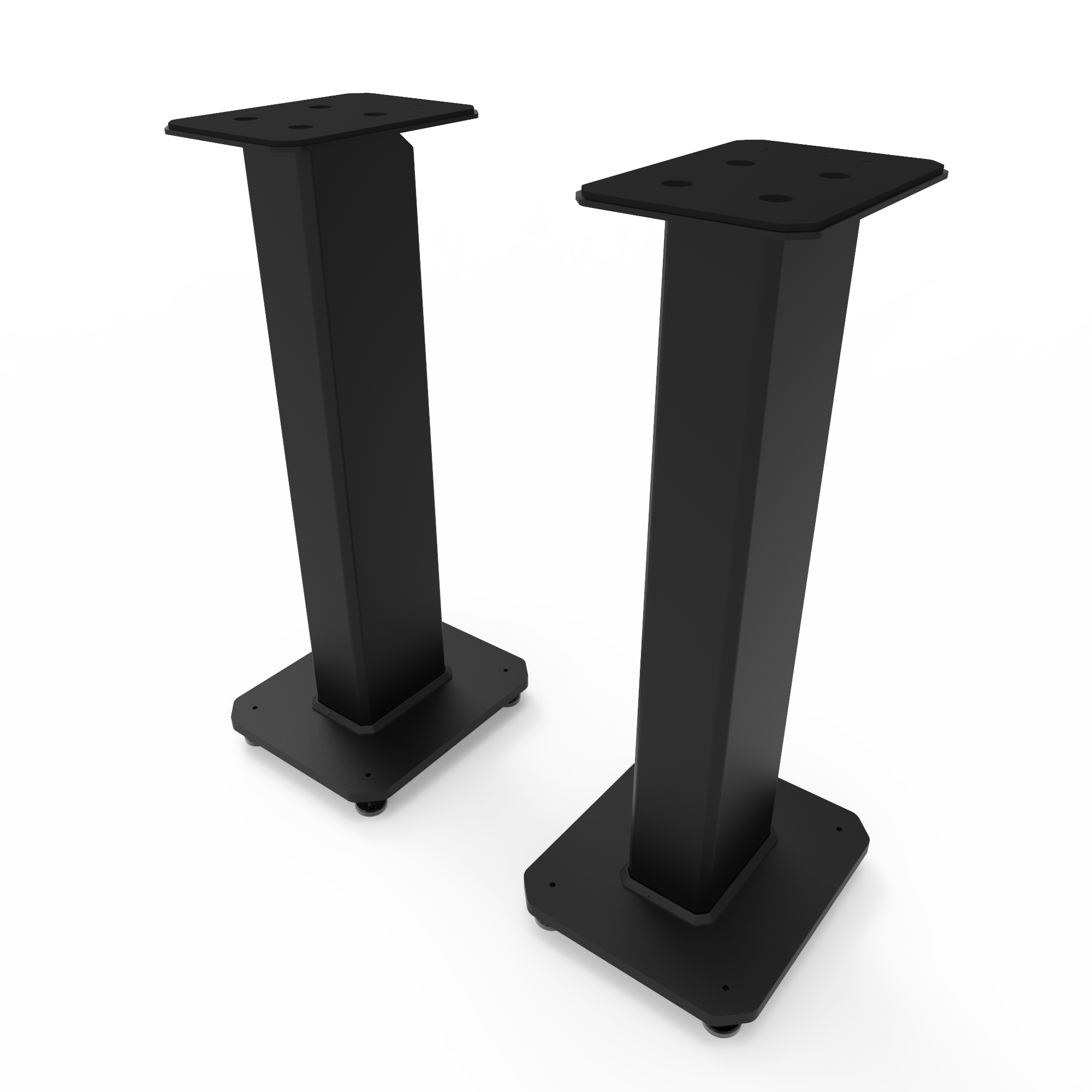 KANTO SX26 26" Tall Fillable Speaker Stands with Isolation Feet (Black)
