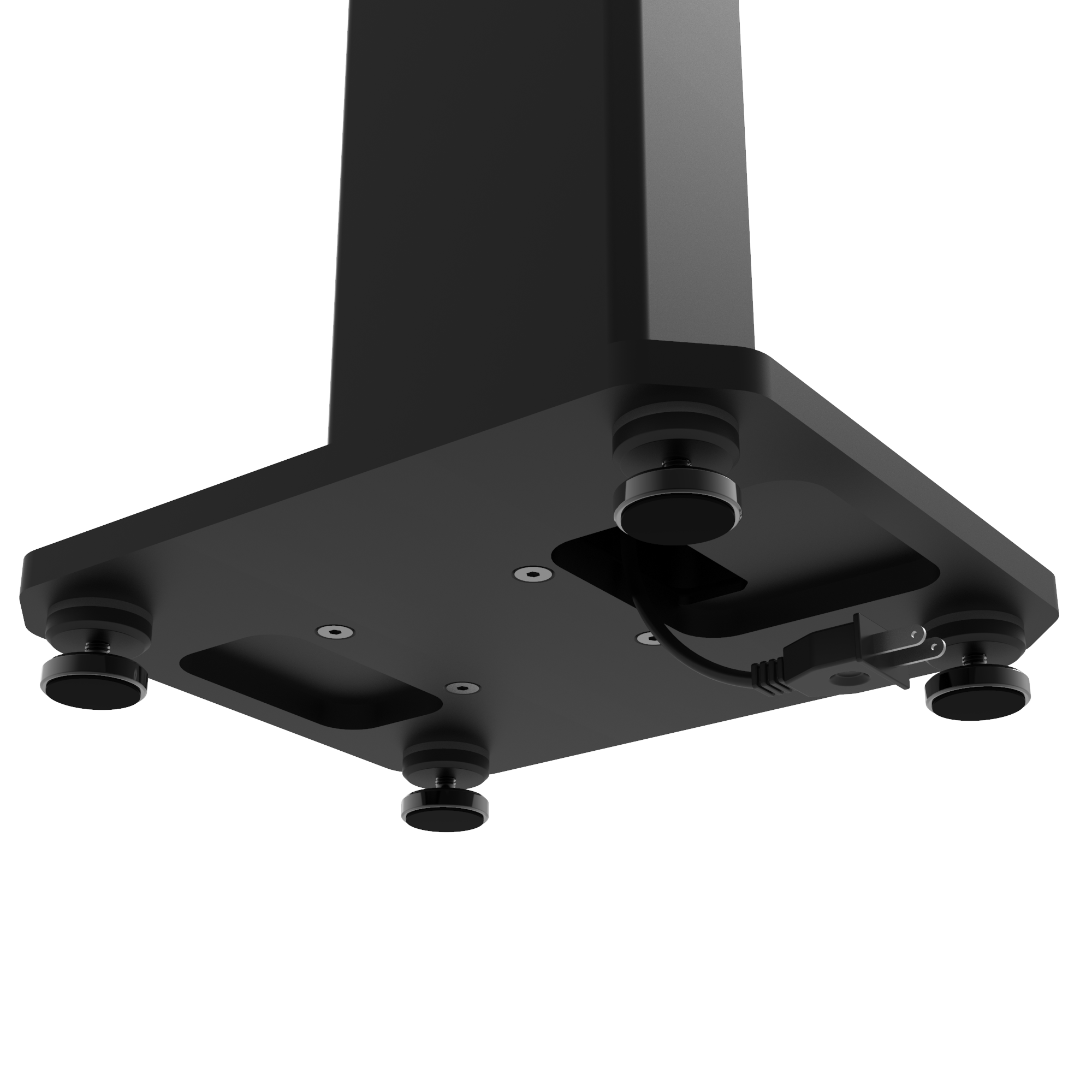 KANTO SX26 26" Tall Fillable Speaker Stands with Isolation Feet (Black)