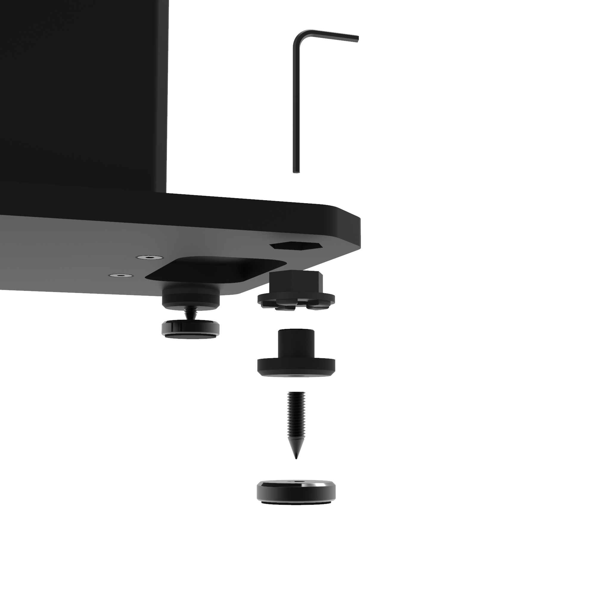 KANTO SX26 26" Tall Fillable Speaker Stands with Isolation Feet (Black)