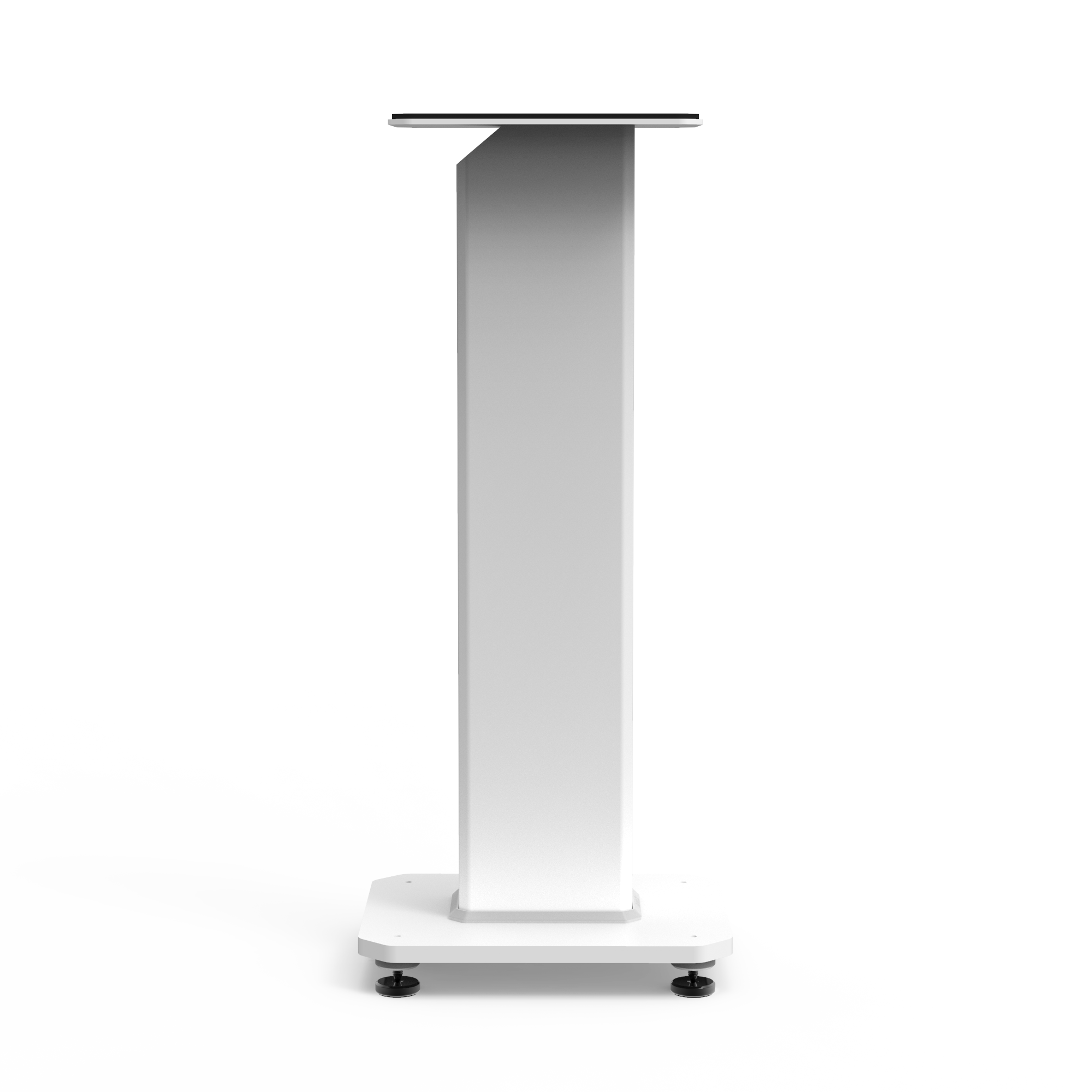 KANTO SX26 26" Tall Fillable Speaker Stands with Isolation Feet (White)