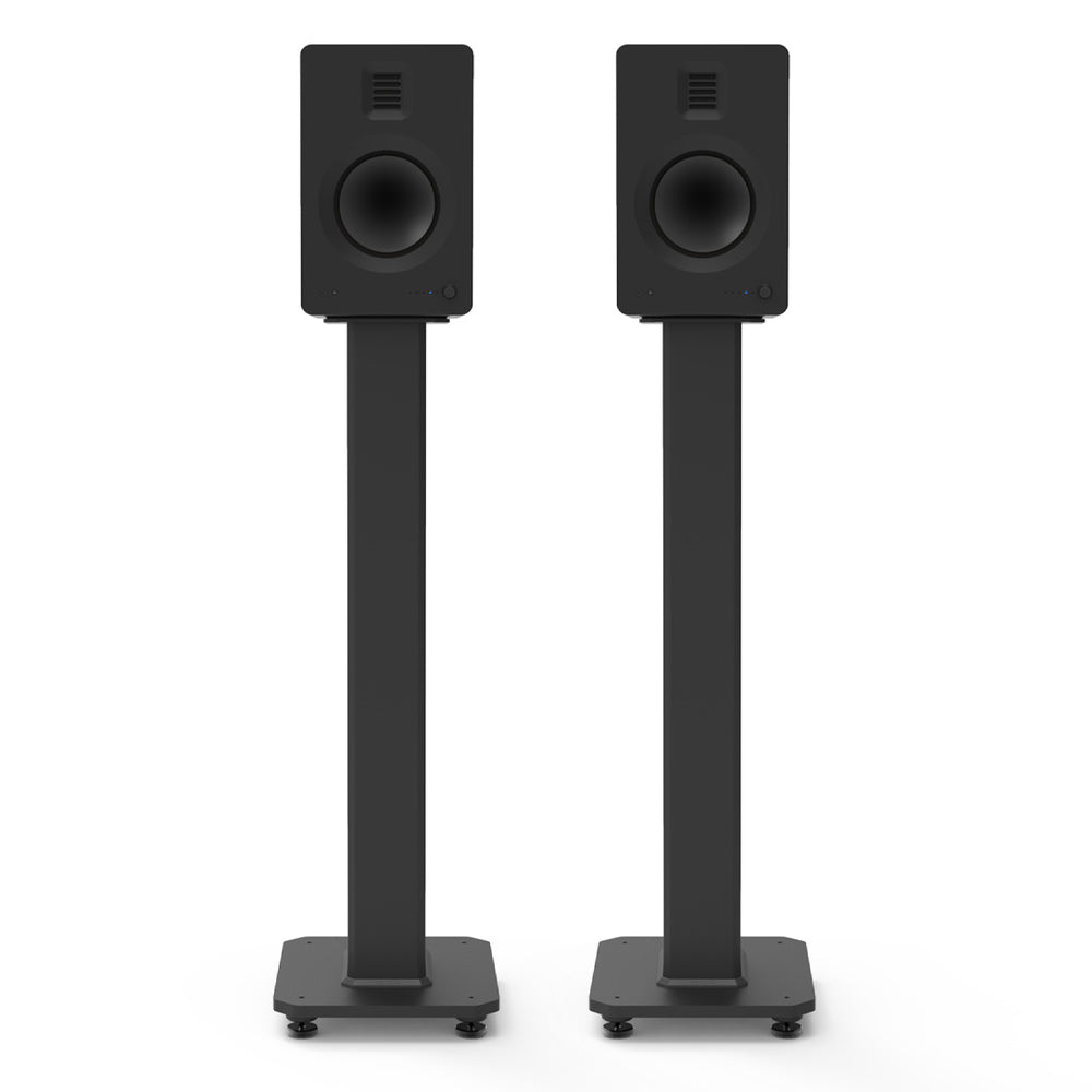 KANTO SX30 30" Tall Fillable Speaker Stands with Isolation Feet (Black)