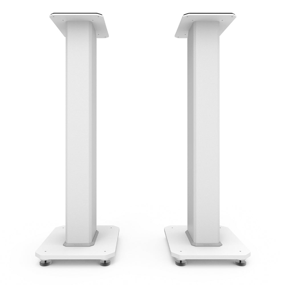KANTO SX30 30" Tall Fillable Speaker Stands with Isolation Feet (White)