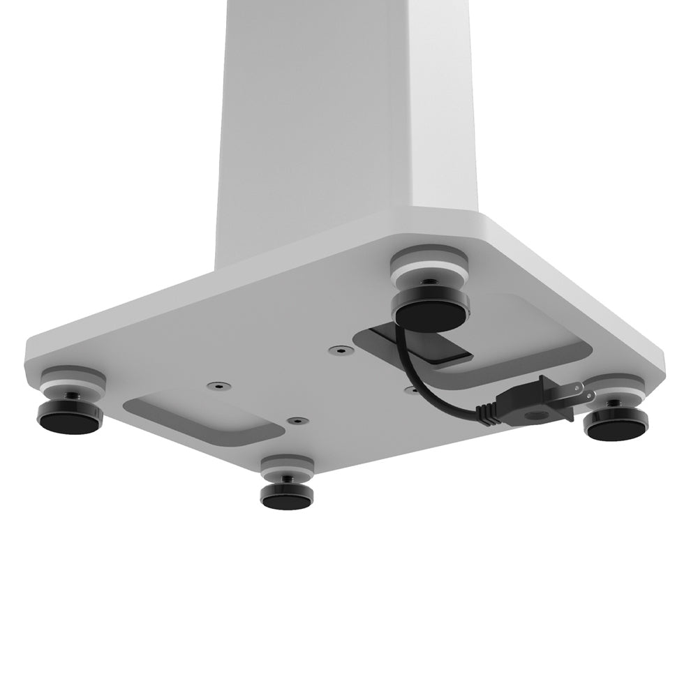 KANTO SX30 30" Tall Fillable Speaker Stands with Isolation Feet (White)