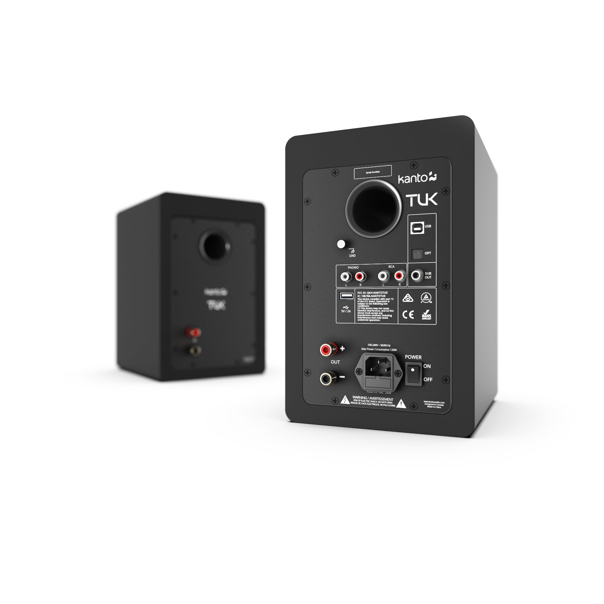 KANTO TUK 260W Powered Bookshelf Speakers