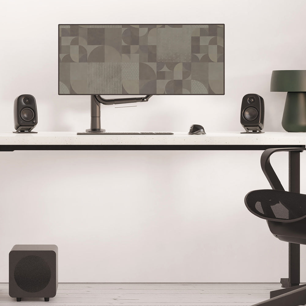 KANTO UKI 100W Desktop Speakers Chalk (Matte White)