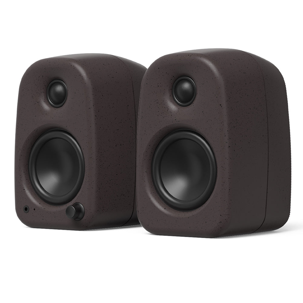 KANTO UKI 100W Desktop Speakers Pumice (Speckled Brown)