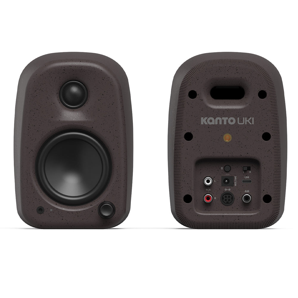 KANTO UKI 100W Desktop Speakers Pumice (Speckled Brown)