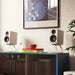 Kanto YU4 (2nd Gen) 160 W Powered Bookshelf Speaker with Bluetooth 5.3, Built-in Phono Preamp, USB-C and Optical Inputs - Matte White Peak Audio & Visual