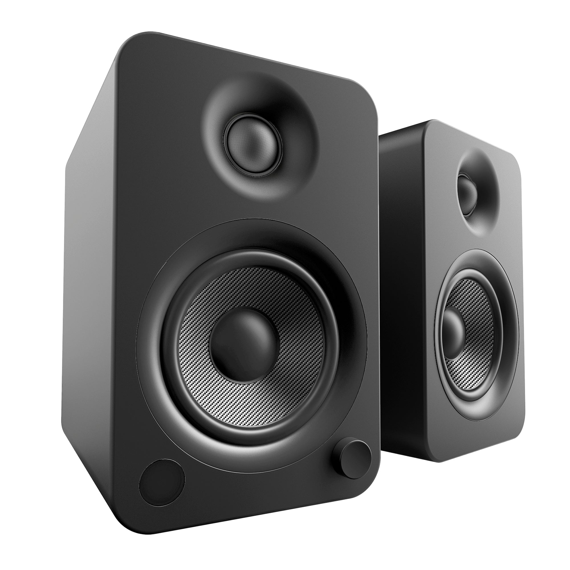 KANTO YU4 140W Powered Bookshelf Speakers (Matte Black)