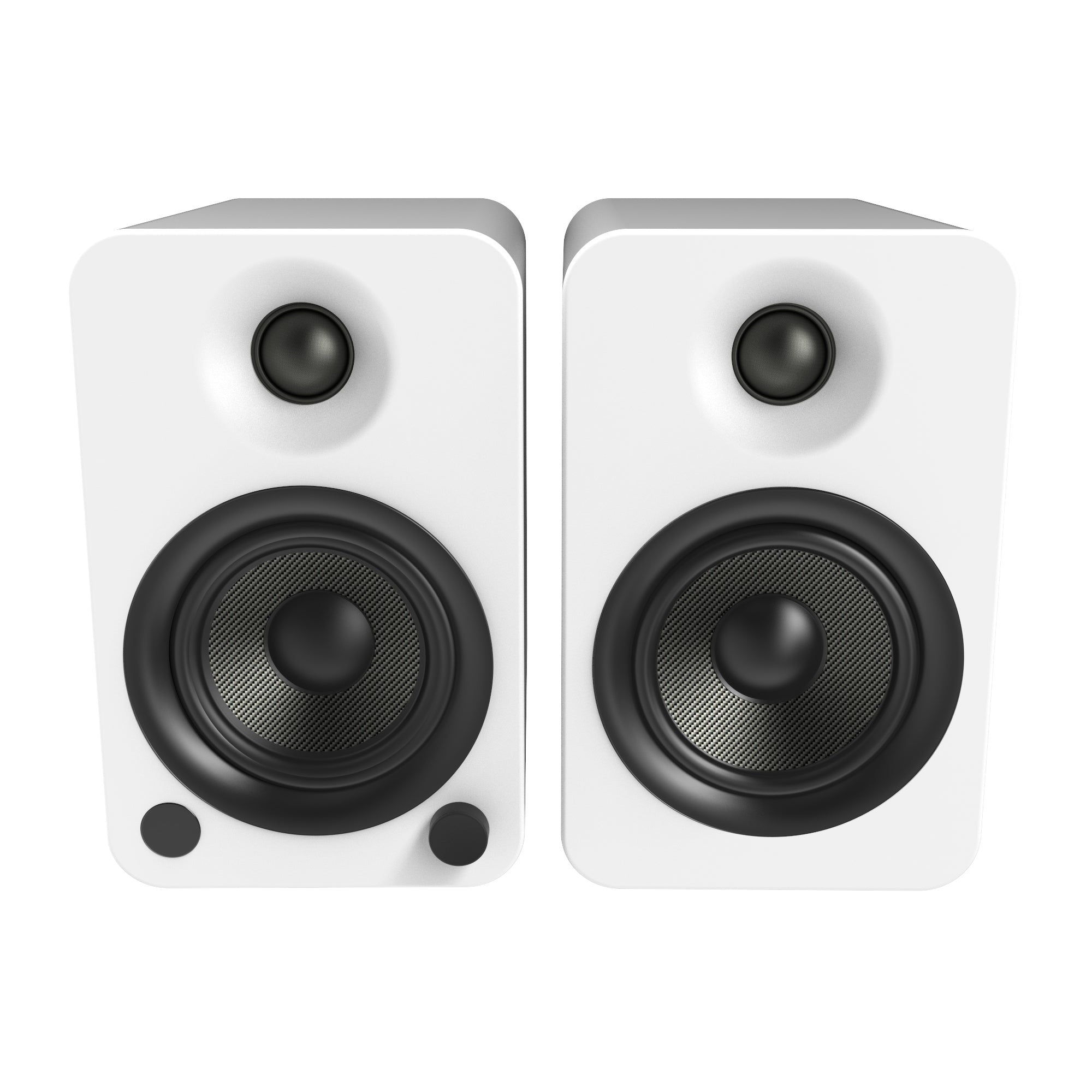 KANTO YU4 140W Powered Bookshelf Speakers (Matte White)