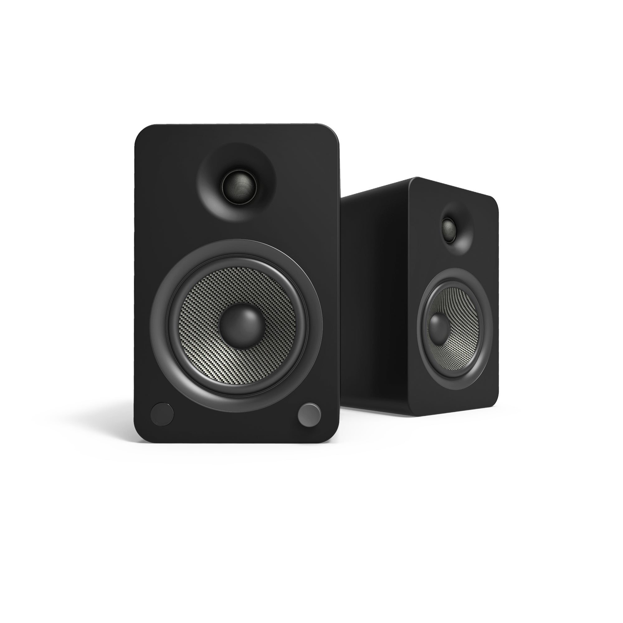 KANTO YU6 200W Powered Bookshelf Speakers (Matte Black)