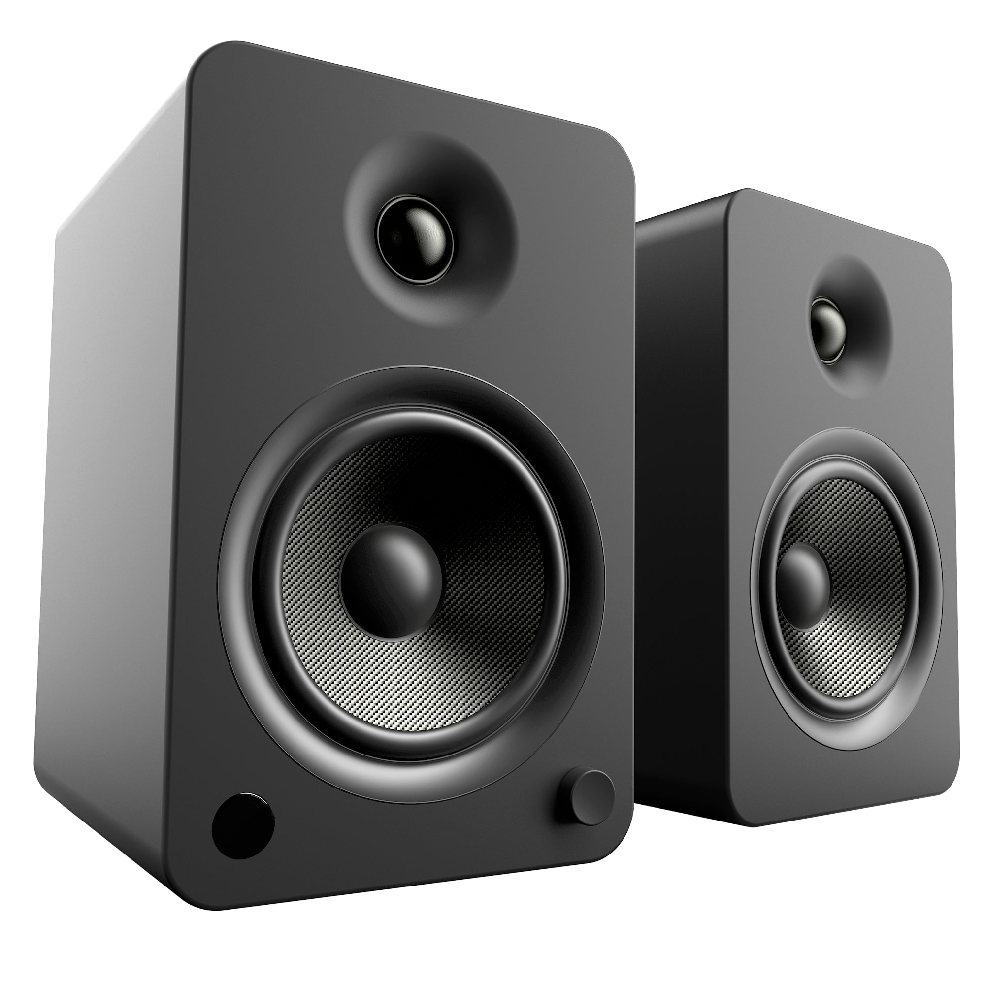 KANTO YU6 200W Powered Bookshelf Speakers (Matte Black)