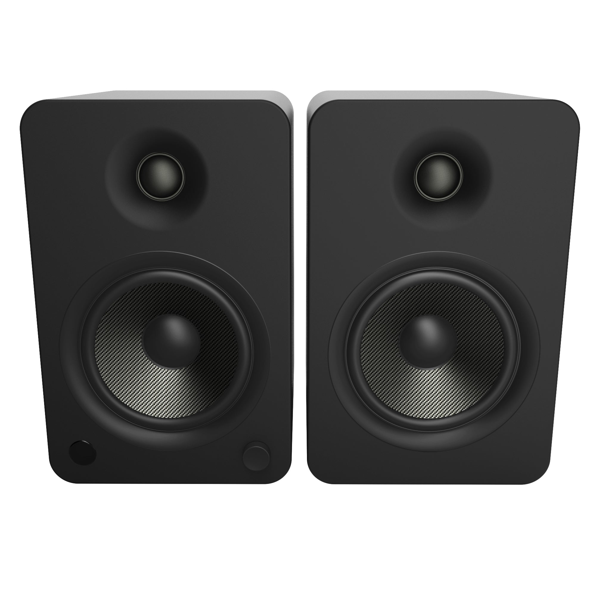 KANTO YU6 200W Powered Bookshelf Speakers (Matte Black)
