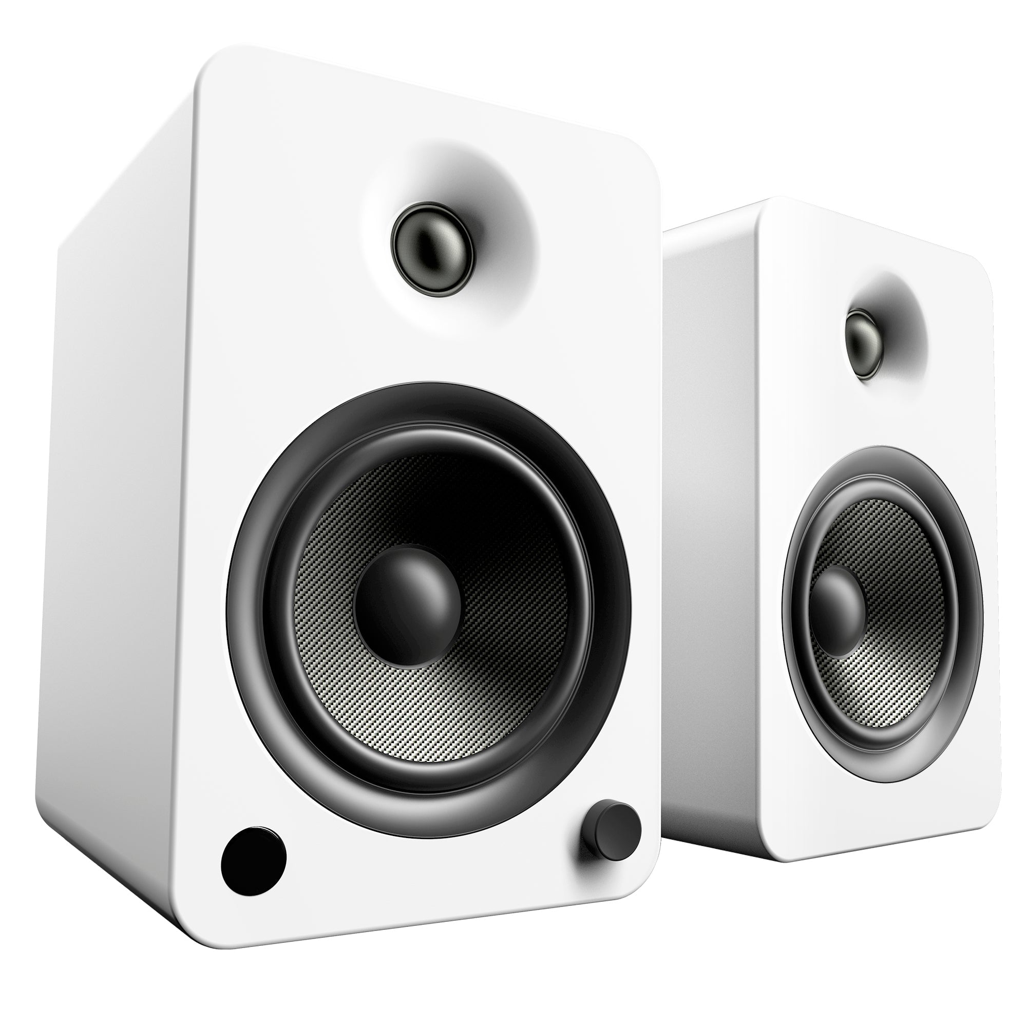 KANTO YU6 200W Powered Bookshelf Speakers (Matte White)