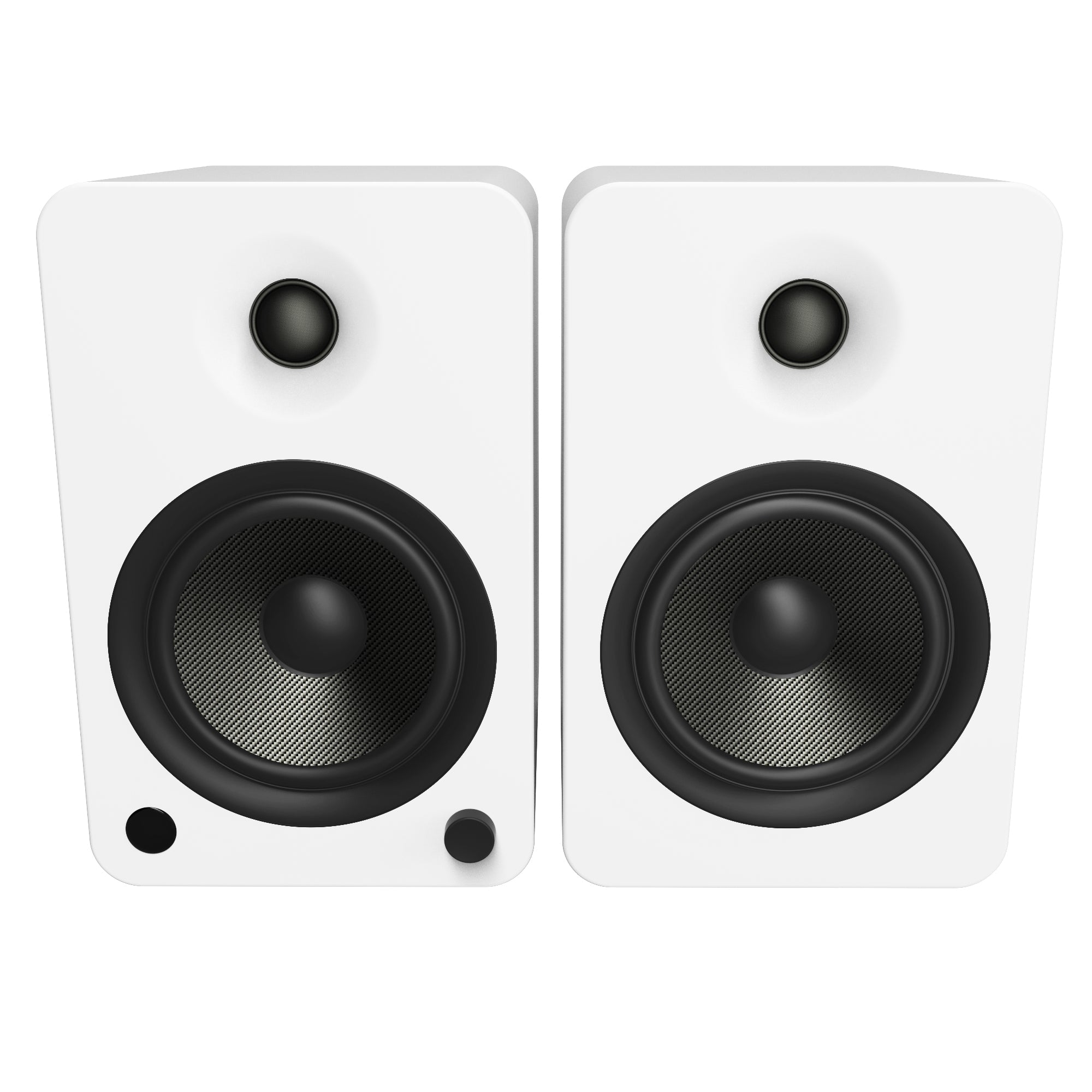 KANTO YU6 200W Powered Bookshelf Speakers (Matte White)
