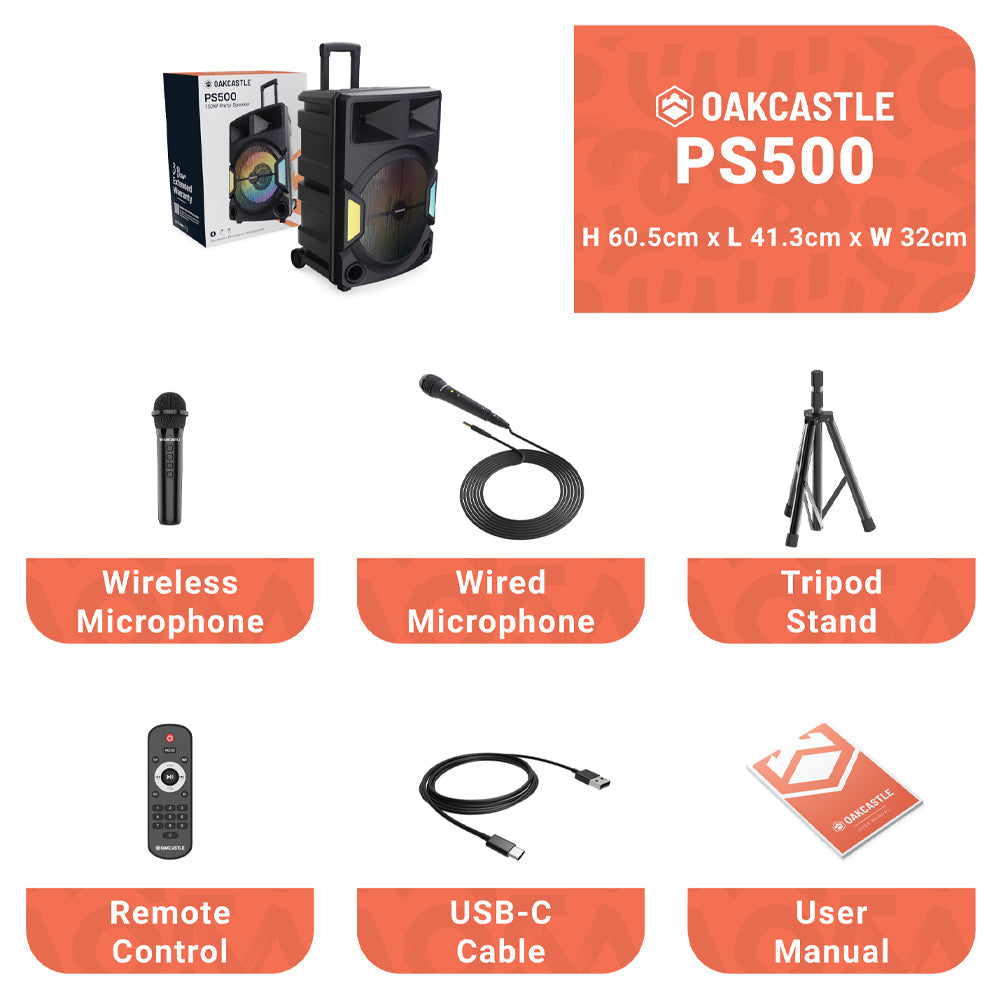 MAJORITY PS500 - PA System 150w Bluetooth Karaoke & PA System