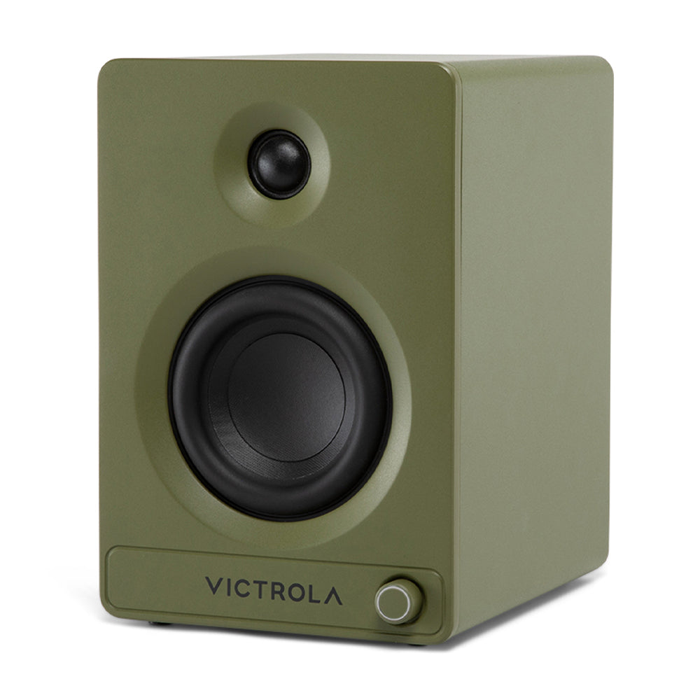 VICTROLA Tempo Bookshelf Speakers (Green)