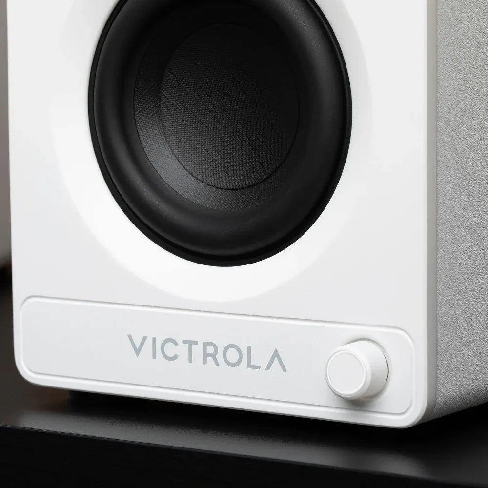 Victrola Tempo Bookshelf Speakers - White Peak Audio & Visual
