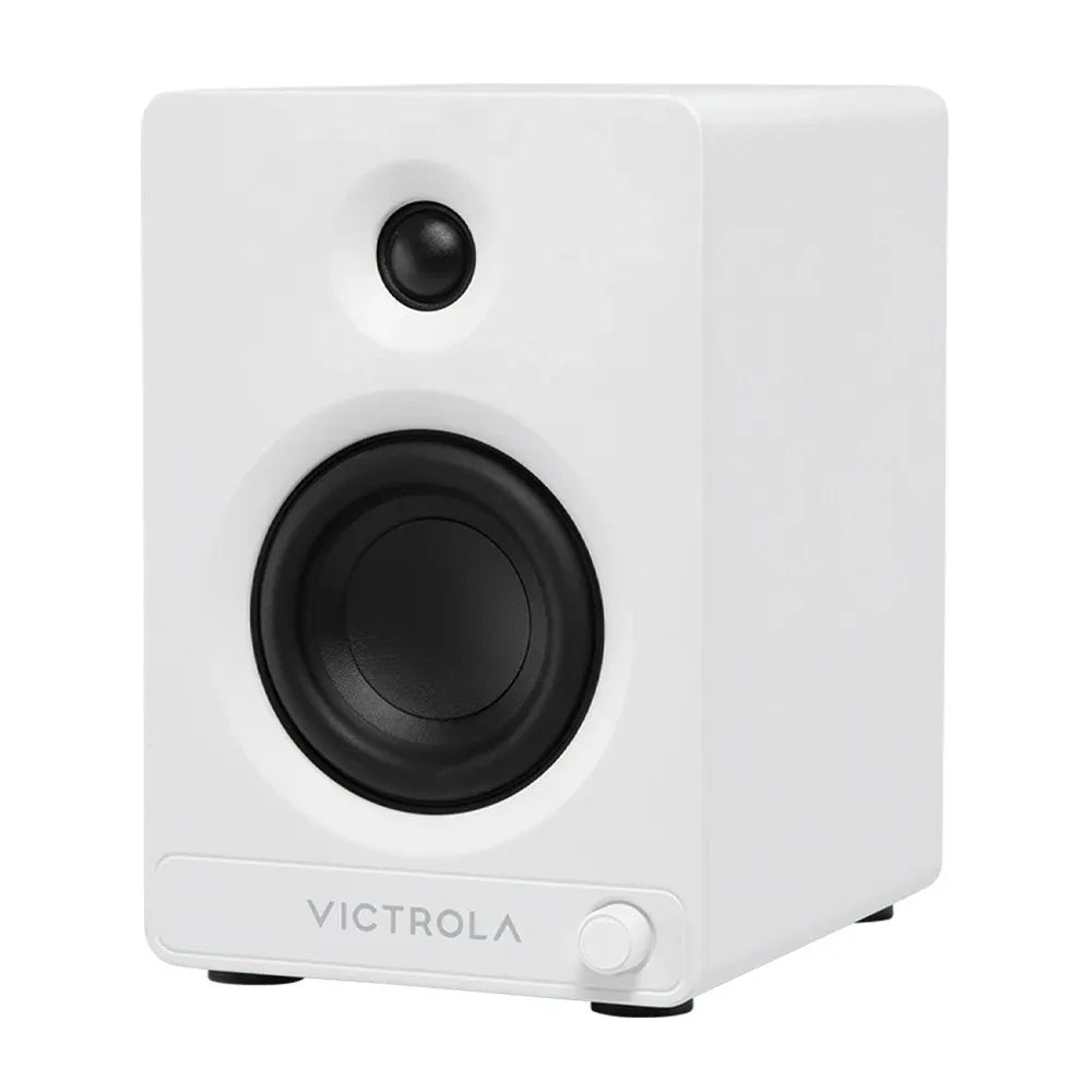 Victrola Tempo Bookshelf Speakers - White Peak Audio & Visual