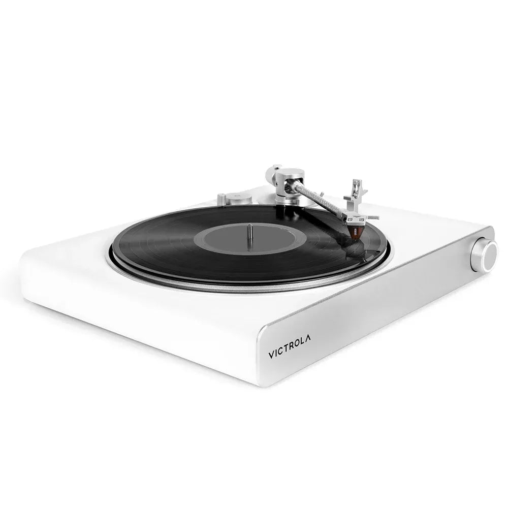 VICTROLA Stream Pearl Wi-Fi & Bluetooth Turntable (White/Silver) Victrola