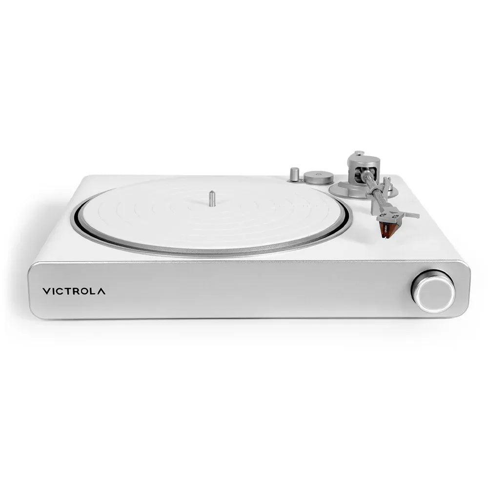 VICTROLA Stream Pearl Wi-Fi & Bluetooth Turntable (White/Silver) Victrola