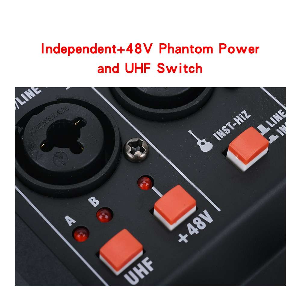 HRIDZ EMC-G04 Audio Mixer with UHF Wireless Microphone