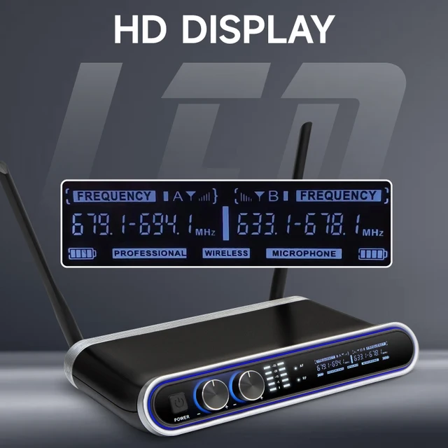 HRIDZ UR-109 Pro Wireless UHF Microphone Kit