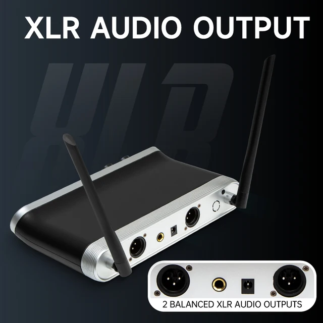 HRIDZ UR-109 Pro Wireless UHF Microphone Kit
