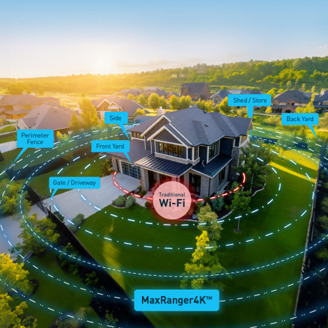 SWANN MaxRanger4K™ Solar 4 Camera with Long Range Wireless Security System