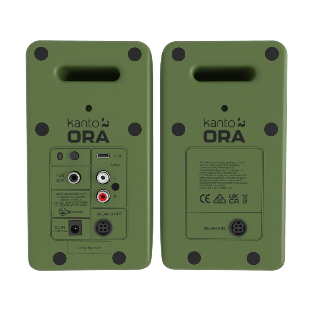 KANTO ORA 100W Powered Reference Desktop Computer Speakers - Limited Edition (Moss Green)