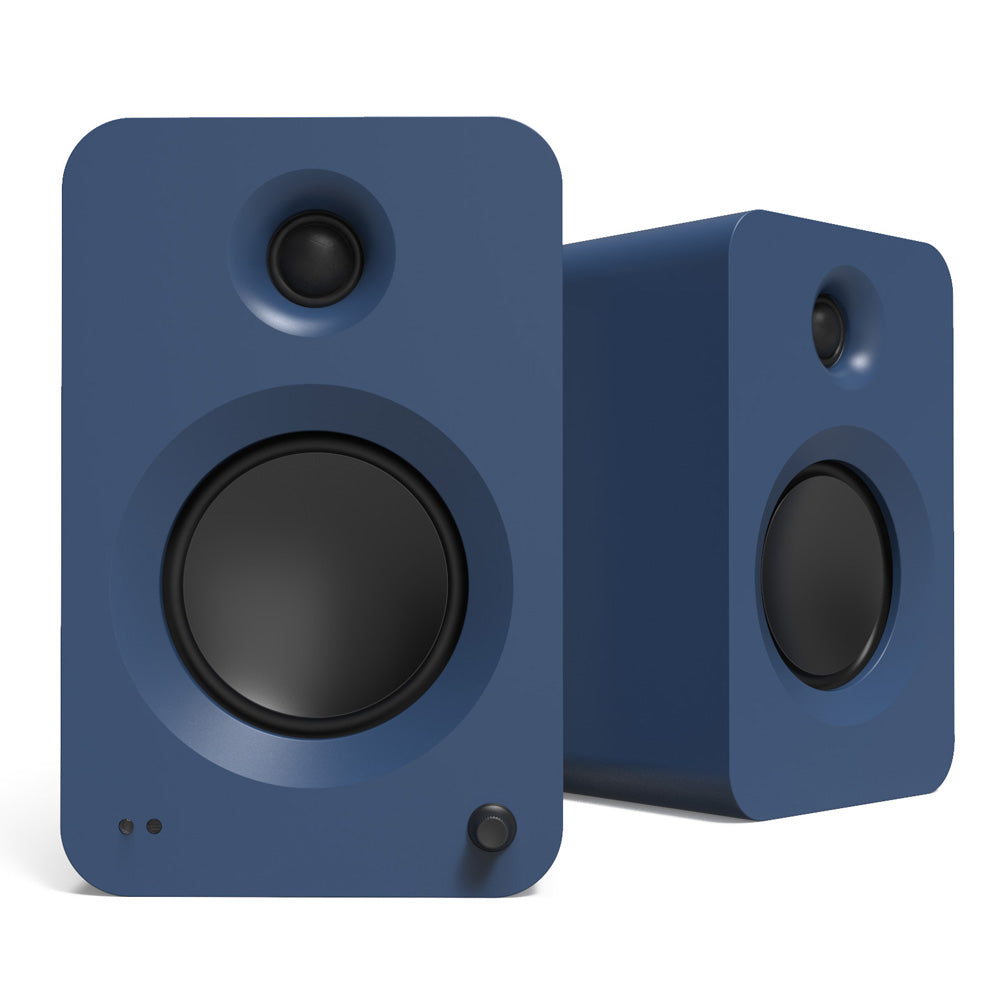 KANTO REN 200W Powered Bookshelf Speakers (Matte Blue)