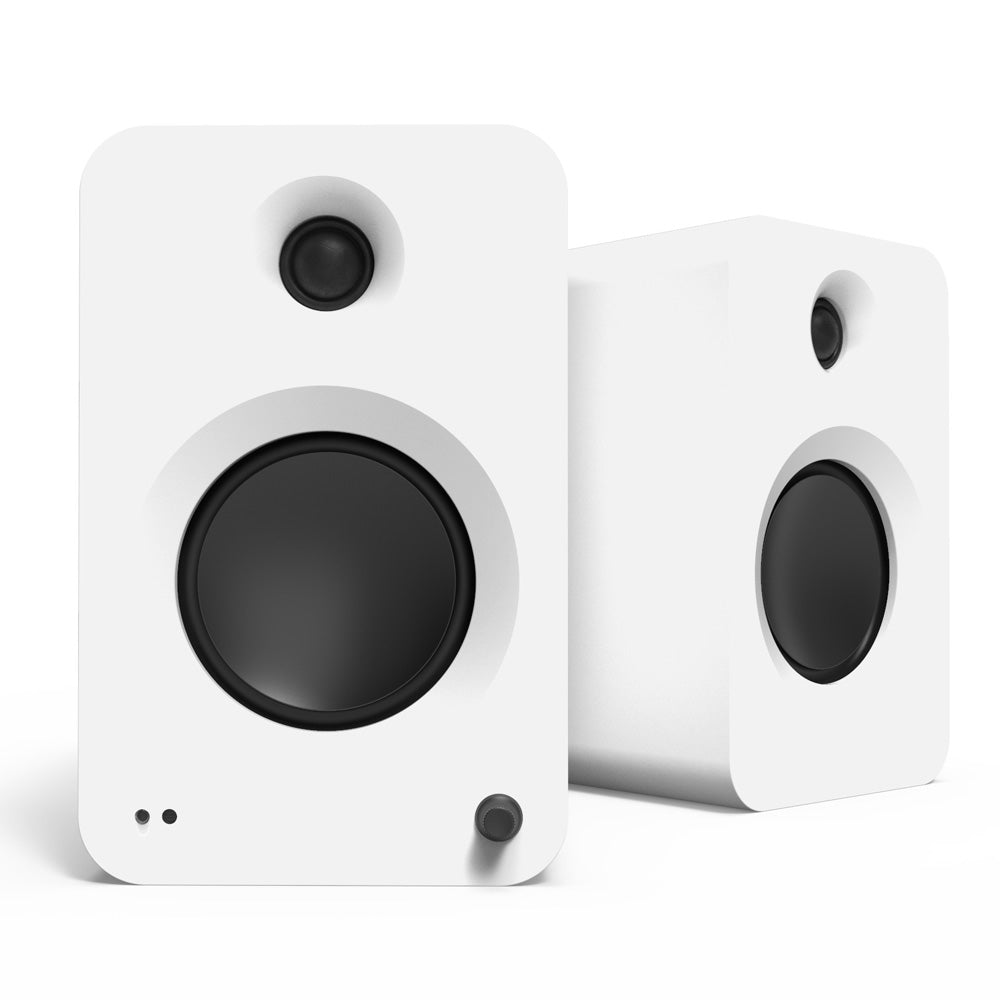 KANTO REN 200W Powered Bookshelf Speakers (Matte White)