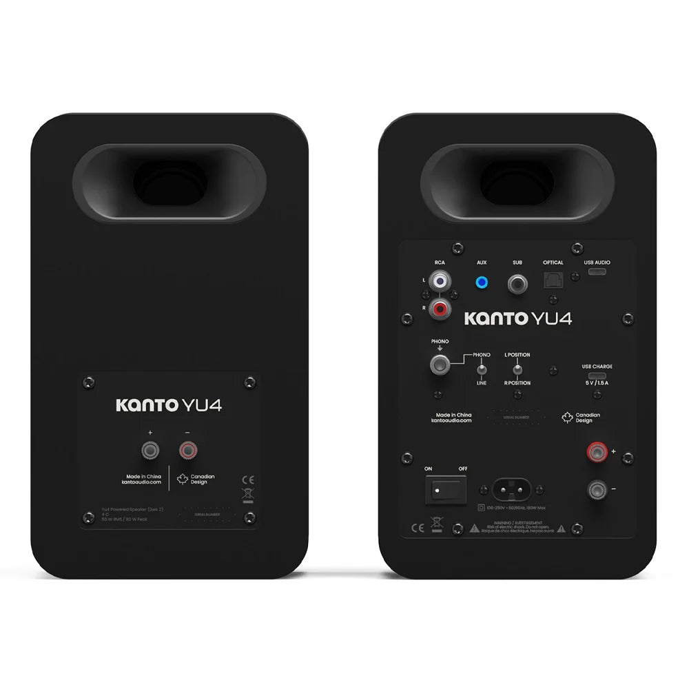 KANTO YU4 G2 160 W Powered Bookshelf Speaker Kanto