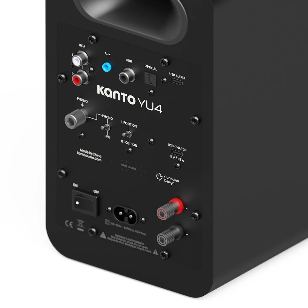 KANTO YU4 G2 160 W Powered Bookshelf Speaker Kanto