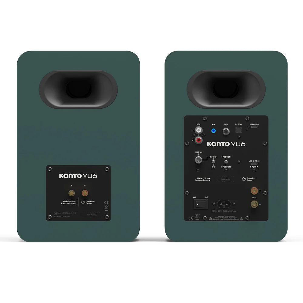 Kanto YU6 G2 200 W Powered Bookshelf Speakers Kanto