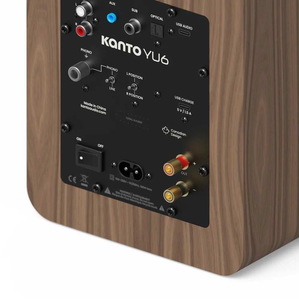 Kanto YU6 G2 200 W Powered Bookshelf Speakers Kanto