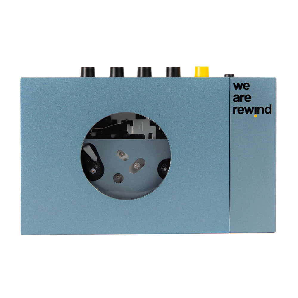 WE ARE REWIND Portable Cassette Player & Recorder (Kurt, Blue) We Are Rewind