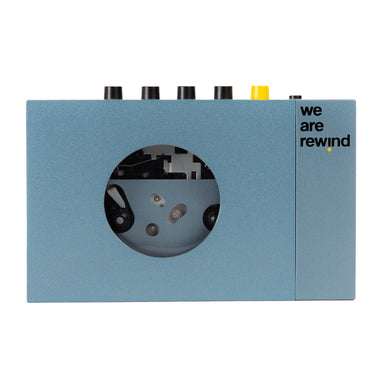 WE ARE REWIND Portable Cassette Player & Recorder (Kurt, Blue) We Are Rewind
